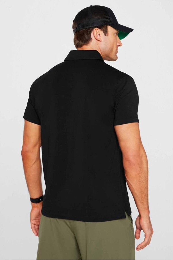 Polo Manga Corta The 24-7 Hombre Black
