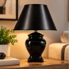 Lampara Jarron Cuadrado Negra YFS14980 30 cms. Lampara Jarron Cuadrado Negra YFS14980 30 cms.
