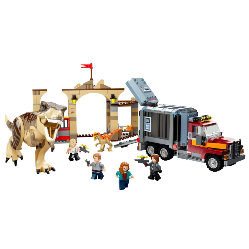 Fuga de los Dinosaurios T. rex y Atrocirraptor Jurassic Word Lego Fuga de los Dinosaurios T. rex y Atrocirraptor Jurassic Word Lego