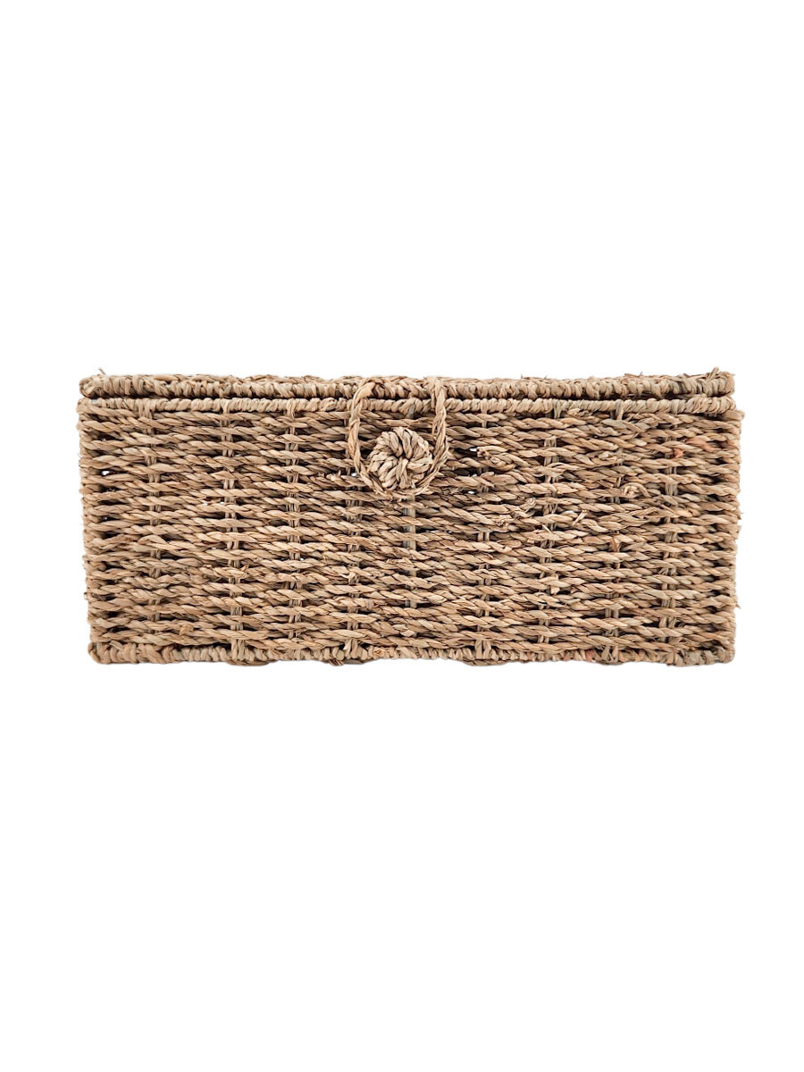 CAJA TEJIDA - MARRON 