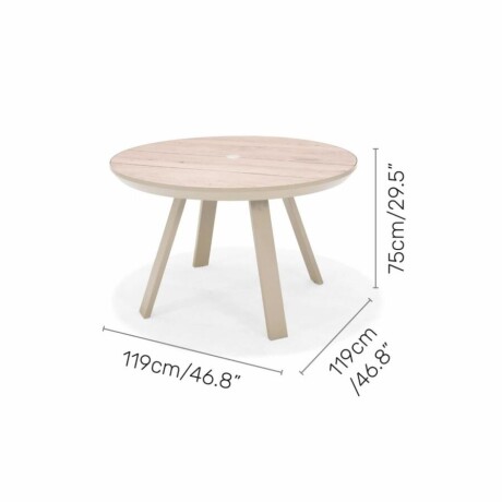 Mesa Redonda De Patio Urbanite Beige 4370 Mesa Redonda De Patio Urbanite Beige 4370