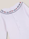 Body Con Cuello Bordado Blanco