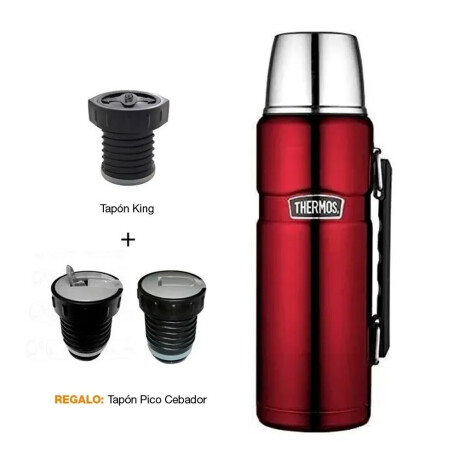 Termo Acero 1.2 Lts Marca Thermos King Rojo