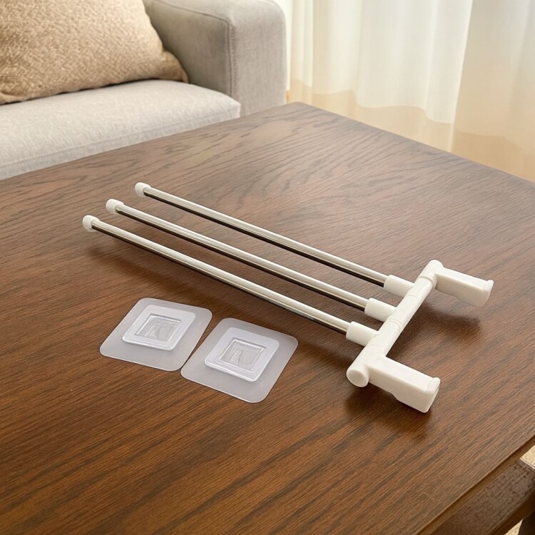 SOPORTE PARA TOALLAS TRIPLE AUTOADHESIVO SOPORTE PARA TOALLAS TRIPLE AUTOADHESIVO