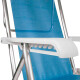 Silla Reclinable 8 Pos. Alum. Sannet AZUL