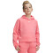 UA Rival Fleece Crop Hoodie-PNK PNK-600