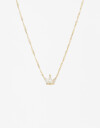 Cadena Corta con Dije Cubic zirconia Collar Con Dije Cubic Dorado - Dorado