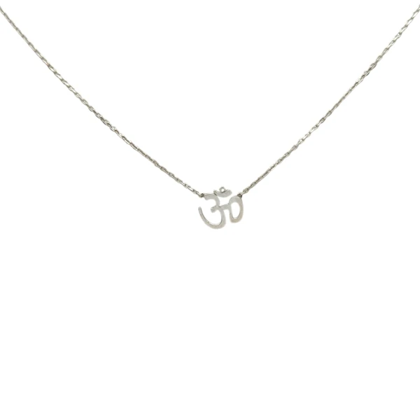 Conjunto simbolo indio OM - Plata 925 - Sin Piedra- CJ3048 sinpiedra
