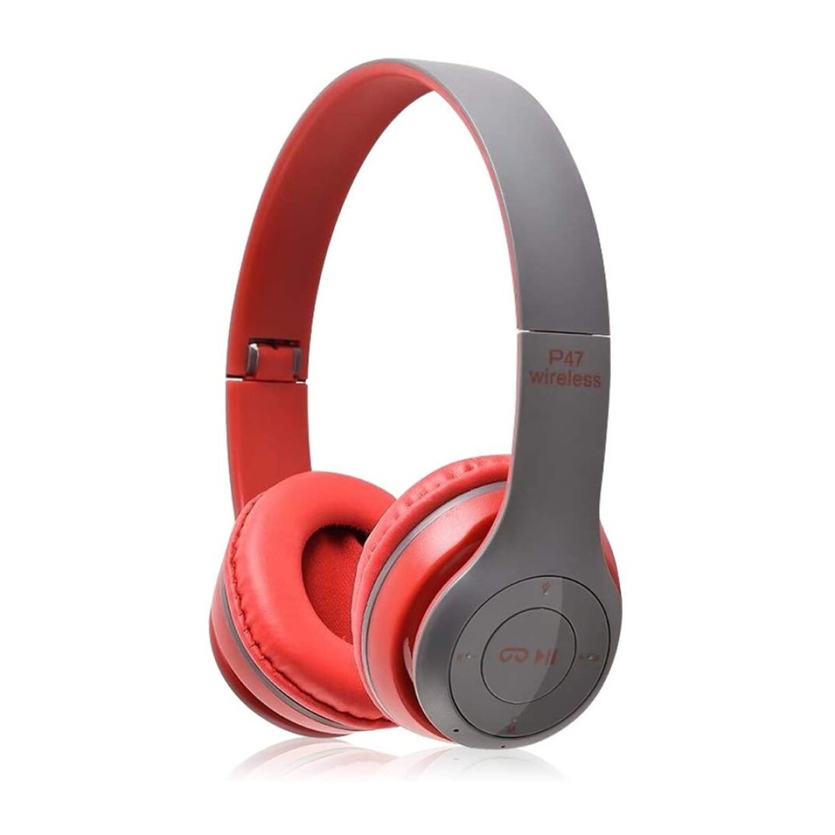 Auricular Vincha Bluetooth P47 - ROJO 
