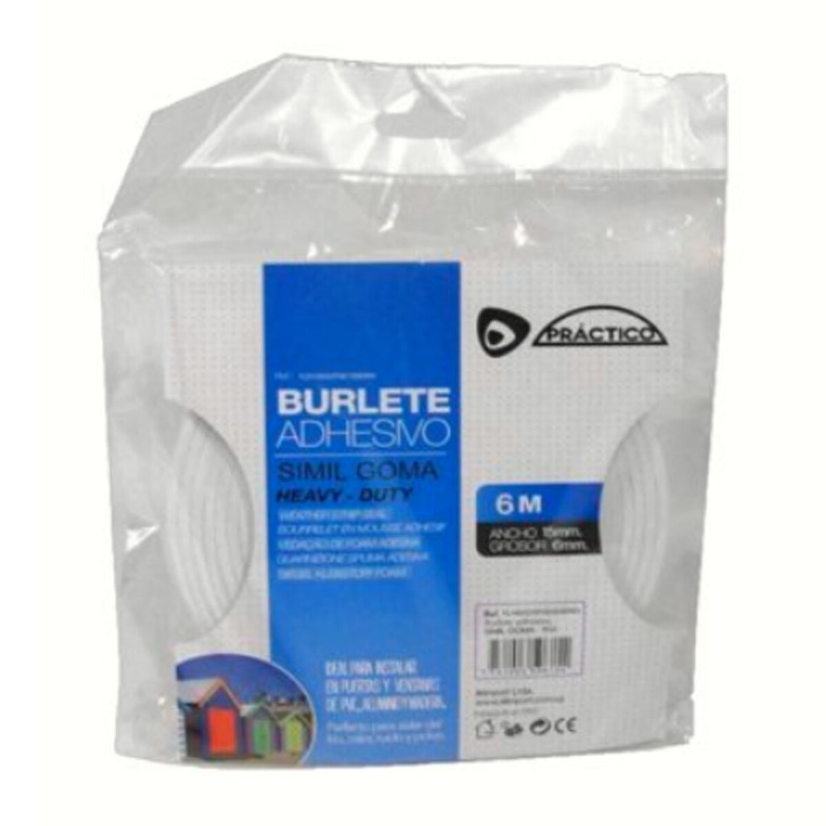 BURLETE SIMIL GOMA BLANCO 6mx10mmx6mm - N/a 