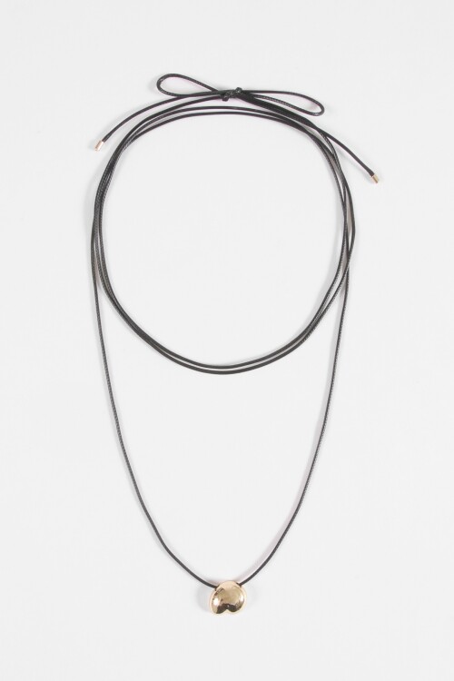 Collar cordón dije bold dorado
