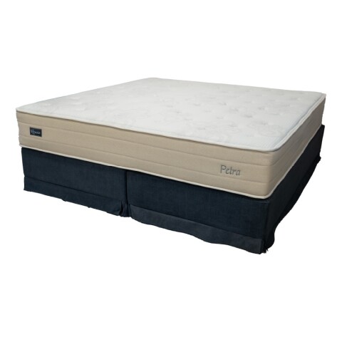 Sommier Rosario King Size Resortes Bonell Y Espuma Con Box Gris Sommier Rosario King Size Resortes Bonell Y Espuma Con Box Gris