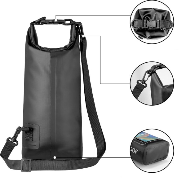Bolso Estanco 2 Litros Celular Playa Arena Resistente Agua Color Variante Blanco