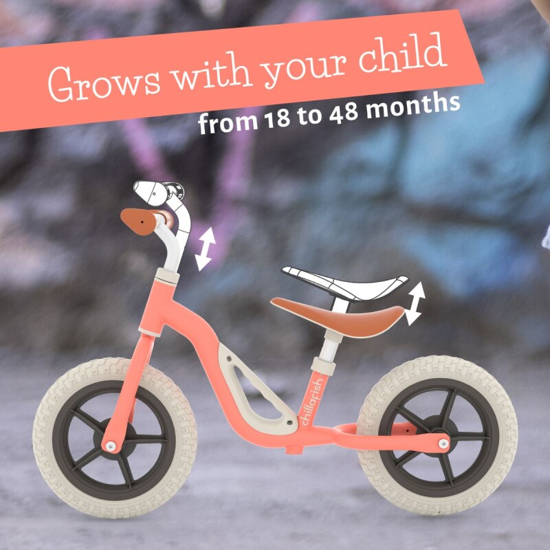 CPCH01 Bicicleta De Equilibro Chillafish 10 Tipo Chivita +18 Meses - Rosa