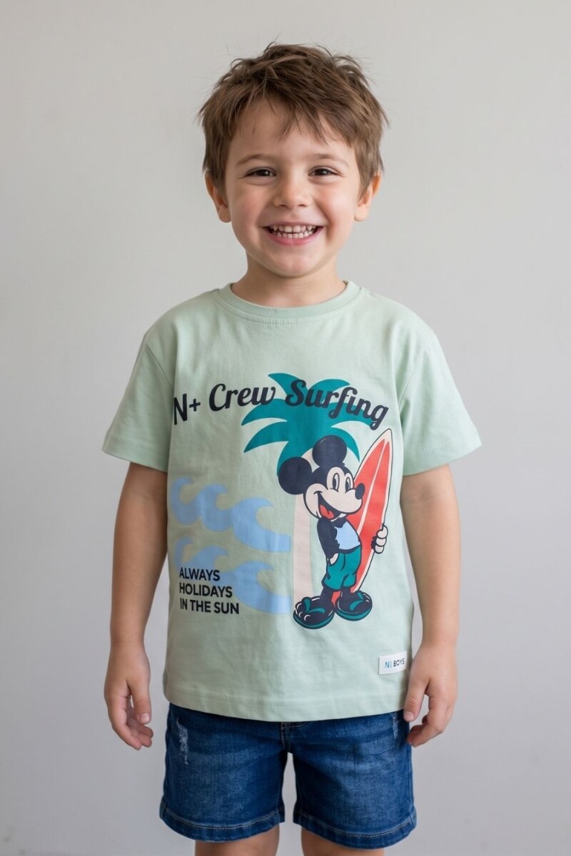 T-SHIRT N. SAILS 2321 M.C Mickey - VERDE 