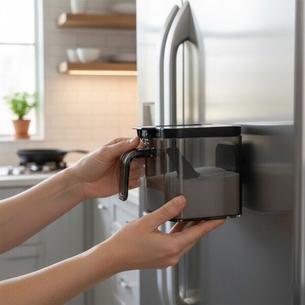 Especiero Salero Pimentero Magnético Frasco Contenedor Negro XL