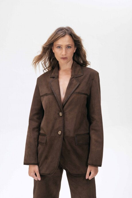 MIKI FW26 BLAZER MARRON