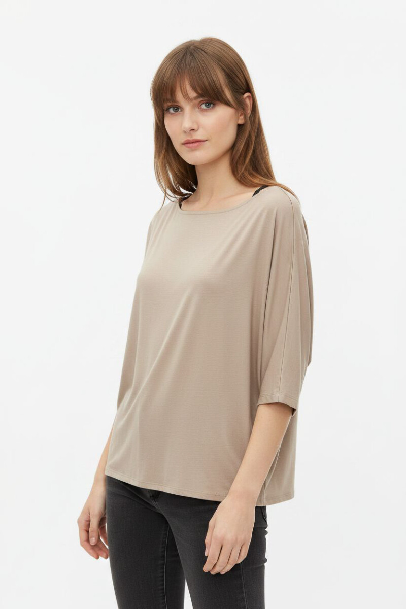 Remera Quimbo - Taupe Claro 