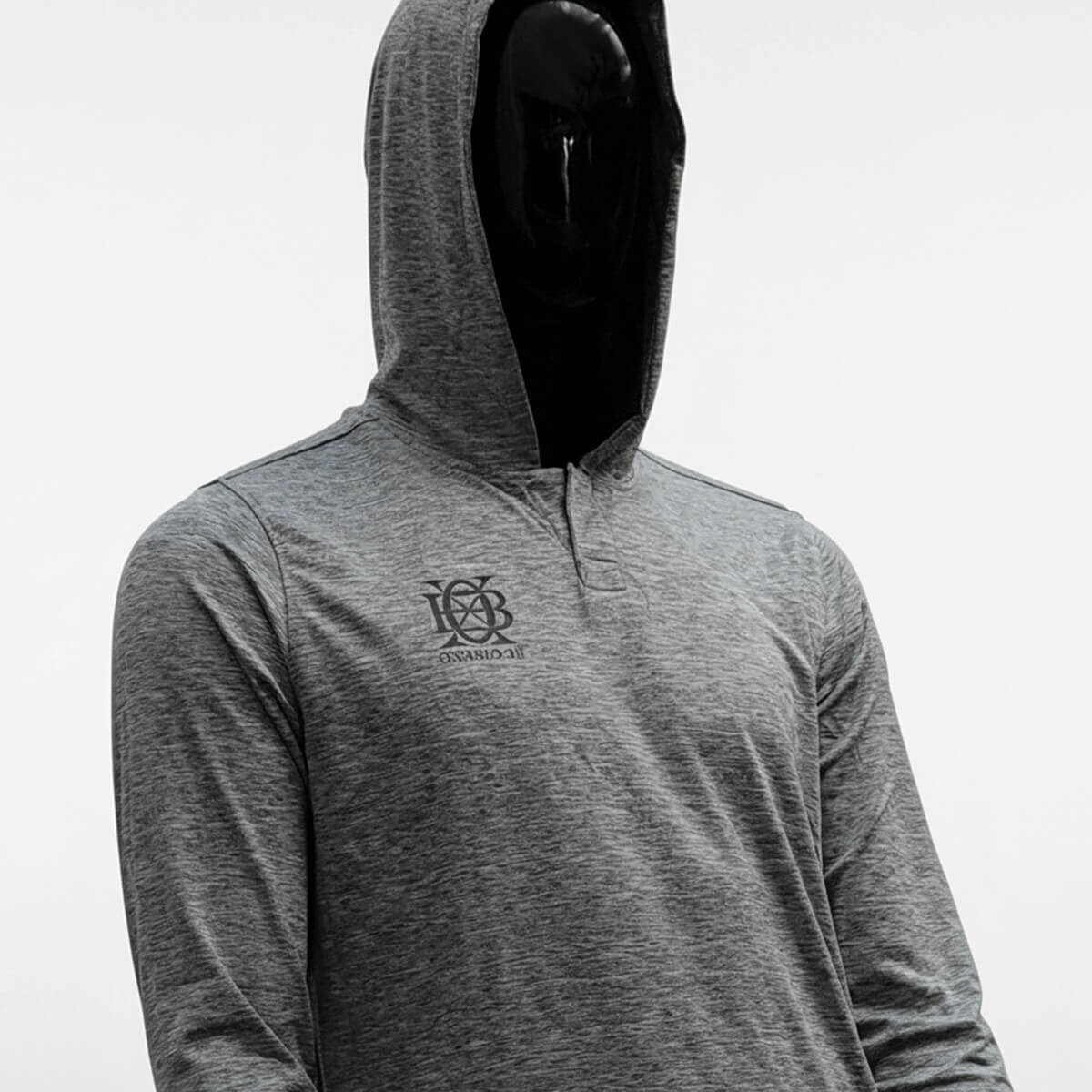 Talle XL - Buzo Gris Canguro Deportivo Entrenamiento 