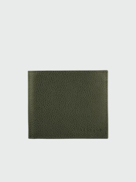 Longchamp -Billetera de Cuero, Le Foulonné Verde