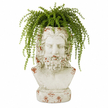 Macetero Estatua Busto Griego Zeus Macetero Estatua Busto Griego Zeus