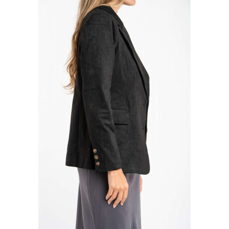 Blazer Gamuza Negro