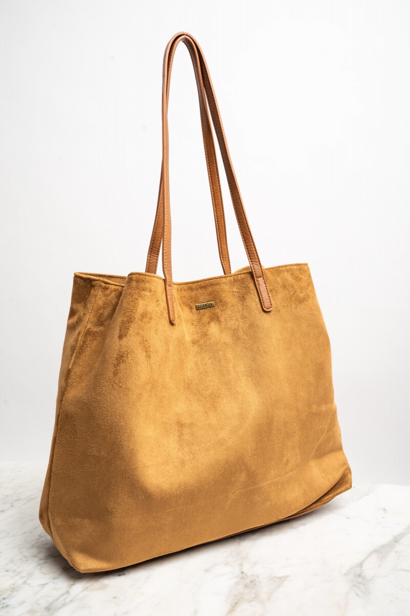 Travel Bag Gamuza Vegana Camel