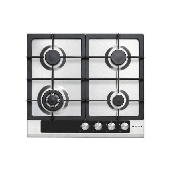 ANAFE FUTURA A GAS INOX 4 QUEMADORES FUT-AG600X-4 acero inoxidable