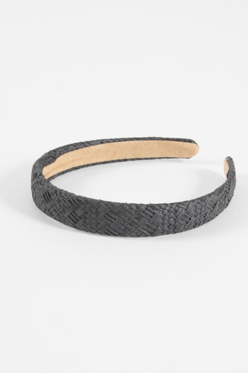 Vincha rafia negro