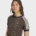 Remera Adidas Leopard Cali Marrón