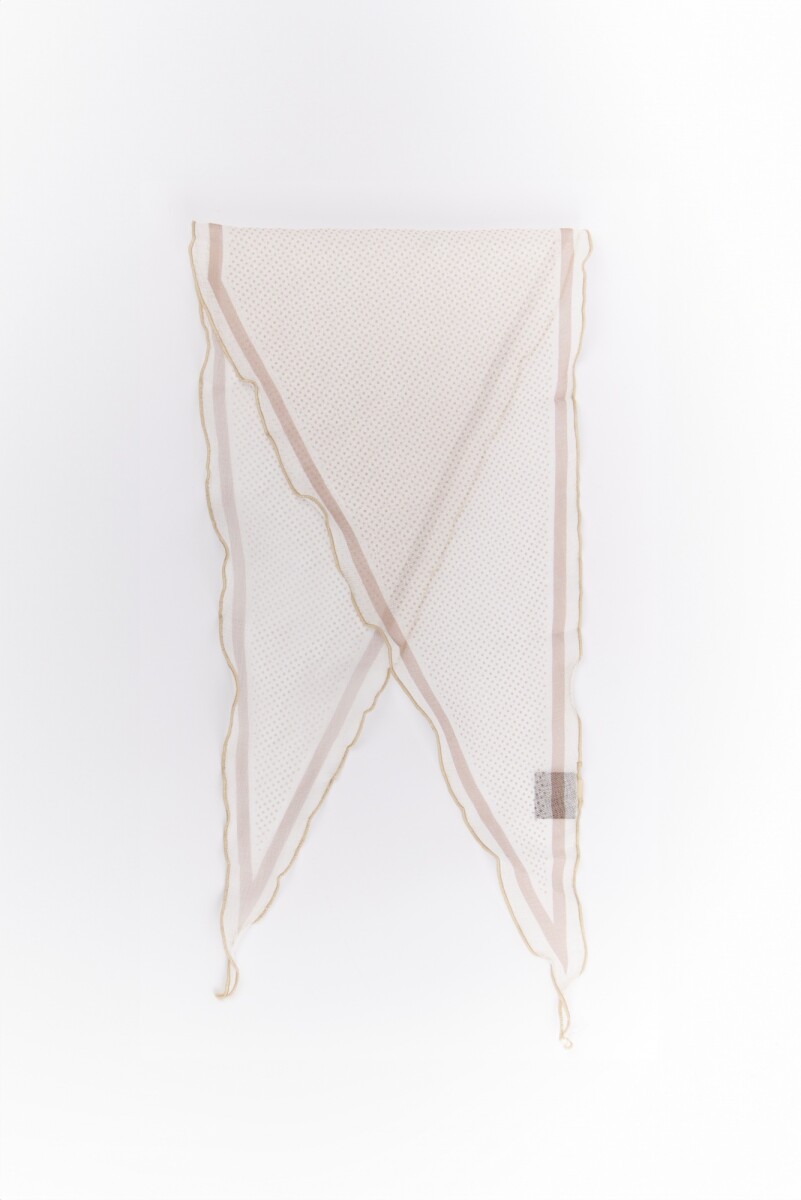 PAÑUELO MINI DOT - BEIGE 