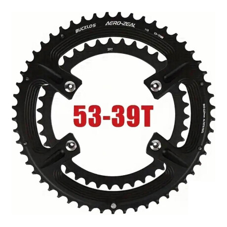 Plato para Cadena de Bicicleta Bucklos 53-39T 10/11/12V 001