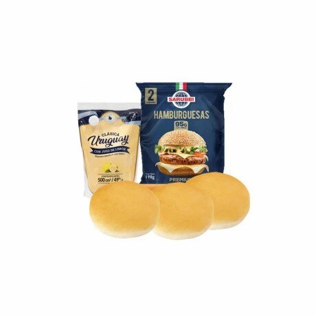 24 Hamburguesas Sarubbi Premium + 24 Tortugas + Mayonesa 500g + Ketch 24 Hamburguesas Sarubbi Premium + 24 Tortugas + Mayonesa 500g + Ketch