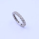 Anillo sin fin oro 18k blanco con brillantes engarce 4 puntas. Anillo sin fin oro 18k blanco con brillantes engarce 4 puntas.