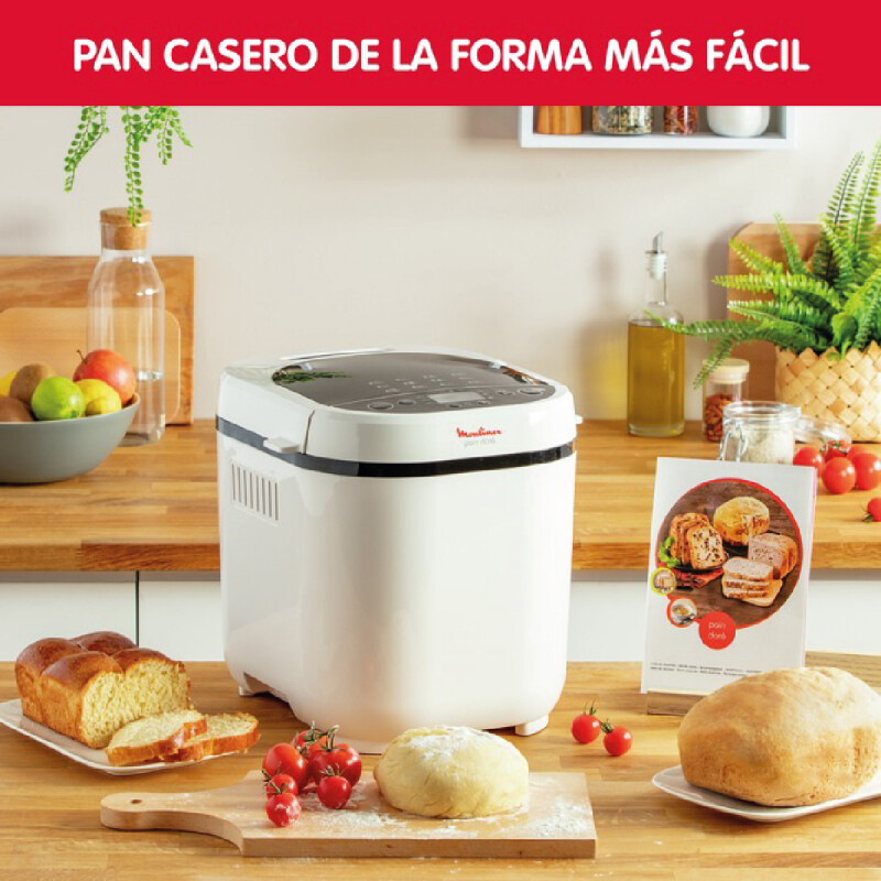 Maquina de Pan Moulinex Panetera Pain Doré, 12 Programas automaticos Maquina de Pan Moulinex Panetera Pain Doré, 12 Programas automaticos