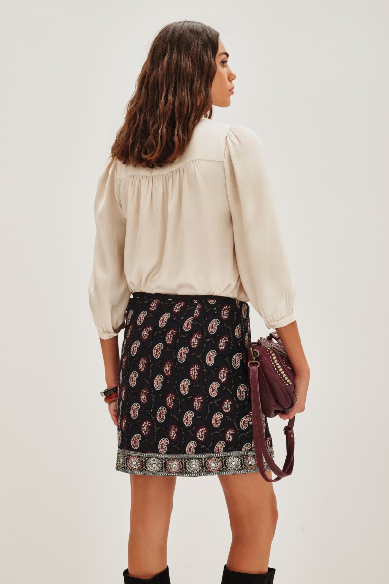 Falda Wrap Nilah Negro