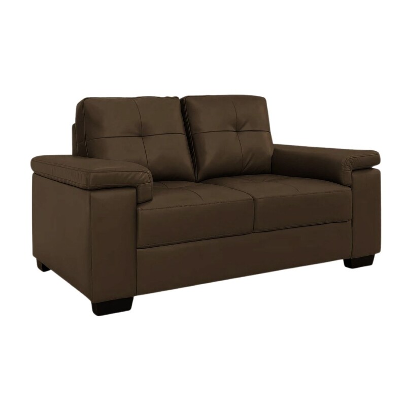 Sillón Sofá Luares 2 Cuerpos Smil Cuero Marrón Sillón Sofá Luares 2 Cuerpos Smil Cuero Marrón