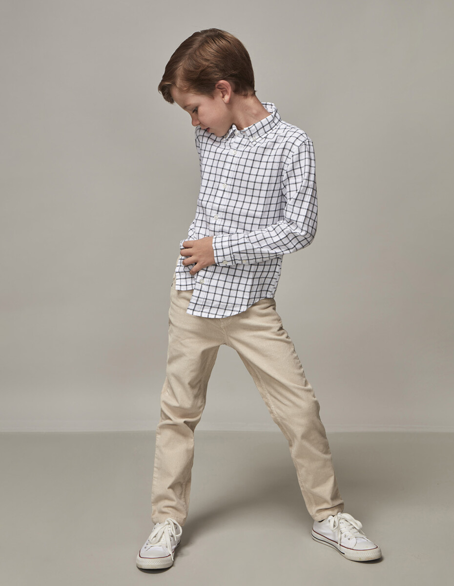 Pantalon 5 Bolsillos Pana - Arena 