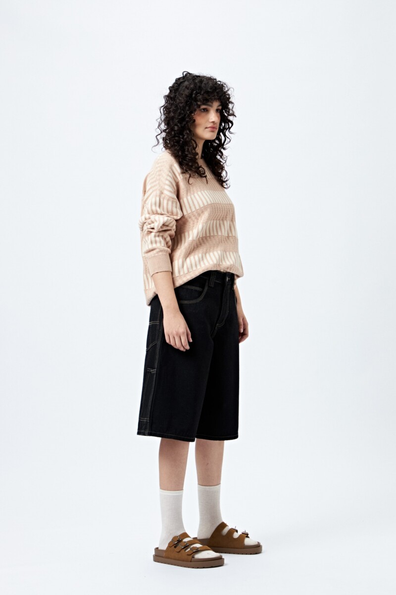 BERMUDA DETALLE Negro