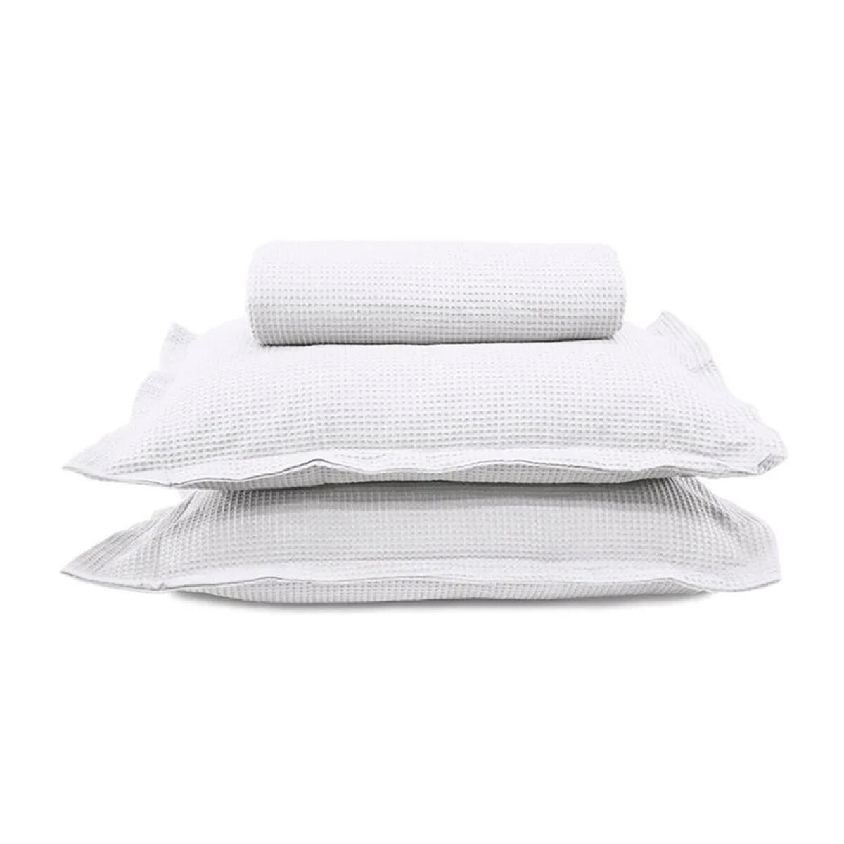 Juego Colcha y Funda Piquet Dohler 1 Plaza 100% Algodón - BLANCO 