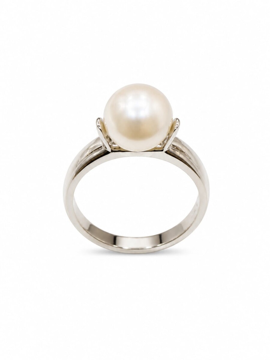 Anillo con perla al centro 