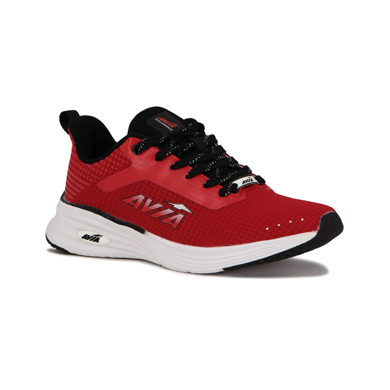 Avia Zapatillas Acordonadas Para Hombre Chad- Red/Black Rojo-Negro