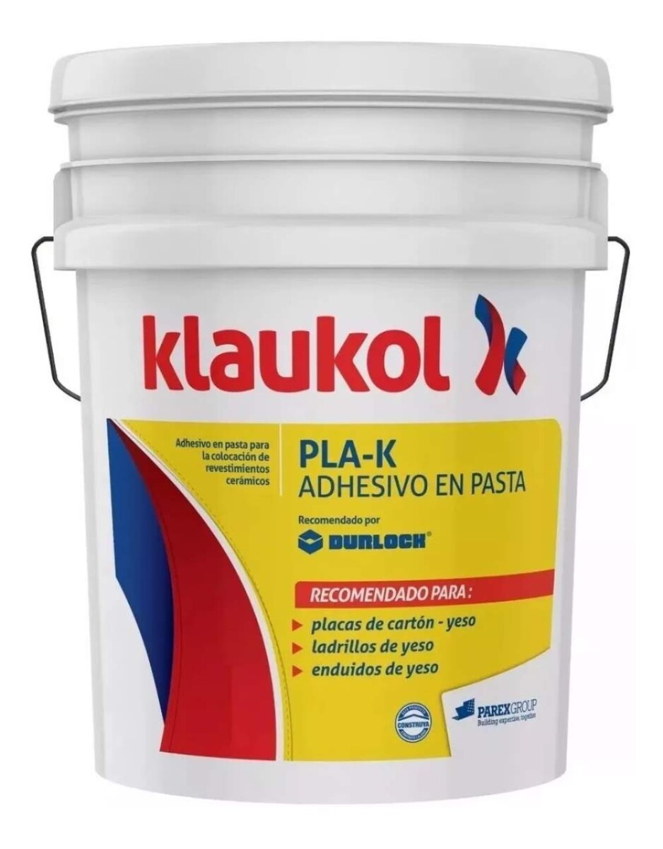 Pegamento Adhesivo Sobre Yeso Klaukol Pla-k 7kg 