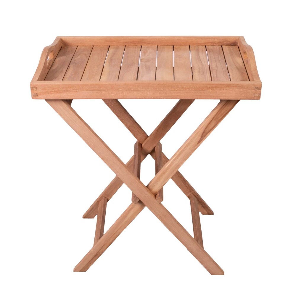 BANDEJA PLEGABLE MADERA NATURAL-BEIGE VALENCIA