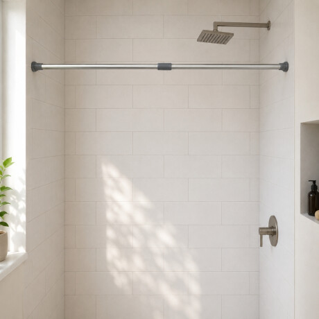 Barrote extensible para cortina 110 a 200 cm GRIS