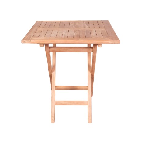 MESA CUADRADA PLEGABLE MADERA NATURAL-BEIGE PALMA