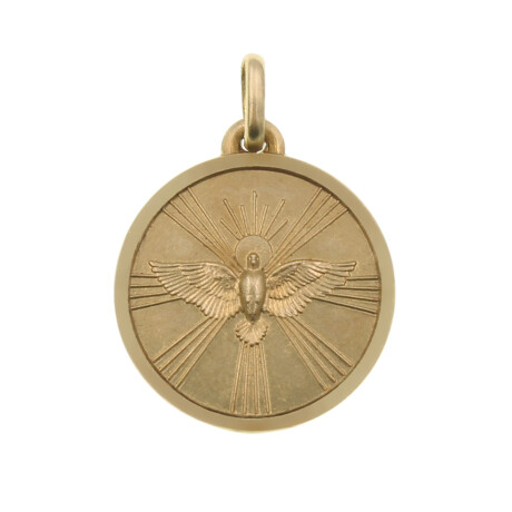 Medalla religiosa de oro amarillo 18k - Espíritu Santo Medalla religiosa de oro amarillo 18k - Espíritu Santo