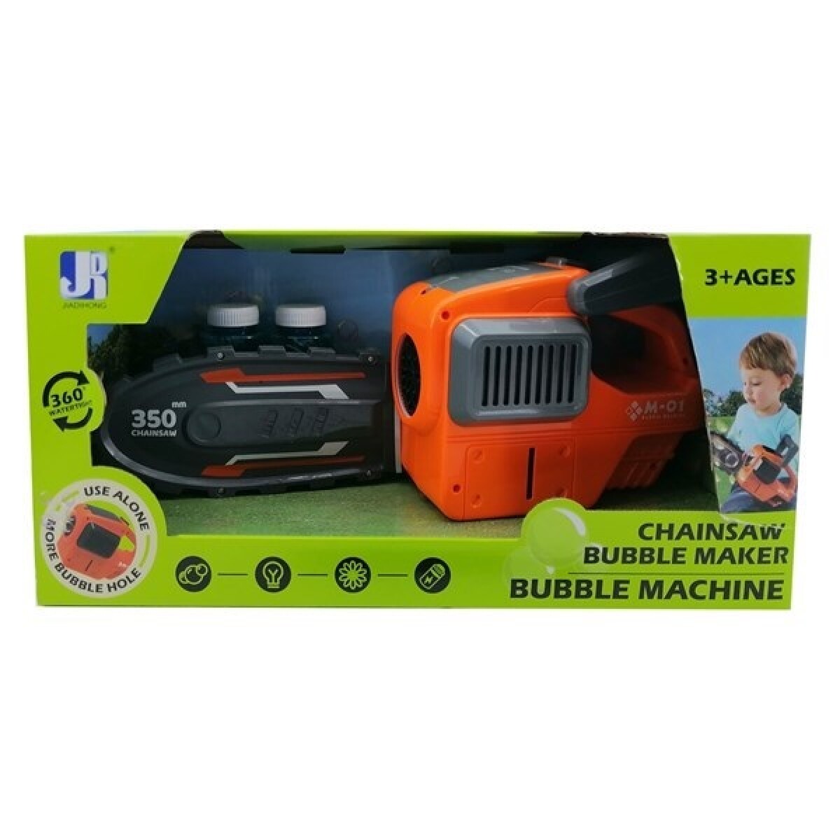 Pompero motosierra con luz, 4AA caja 
