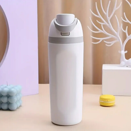Botella térmica 600ml con manija Blanco