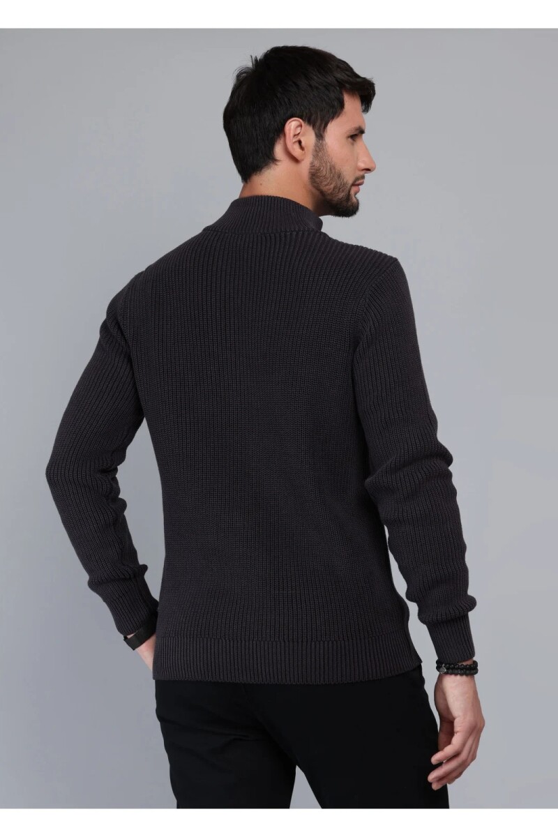 Sweater Medio Cierre Arrow CHARCOAL